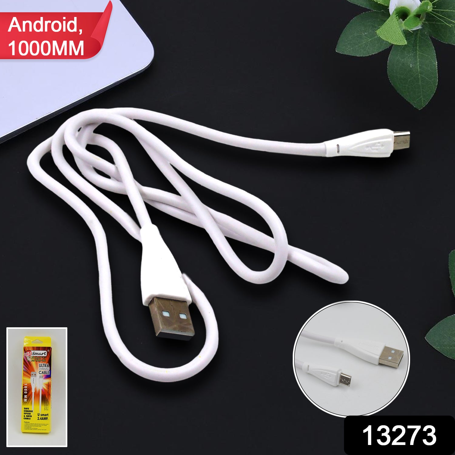 Fast Charging For Android  Data Transfer Long Micro Cable (1000 Mm) Fast Charging For Android  Data Transfer Long Micro Cable (1000 Mm)